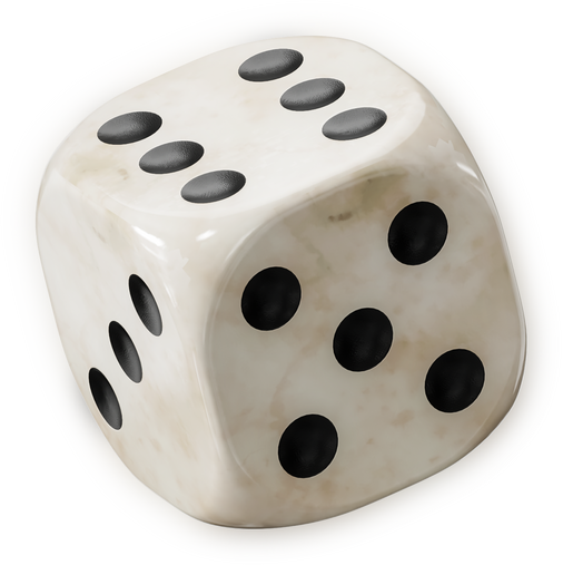 3D Surrealism Ivory Dice